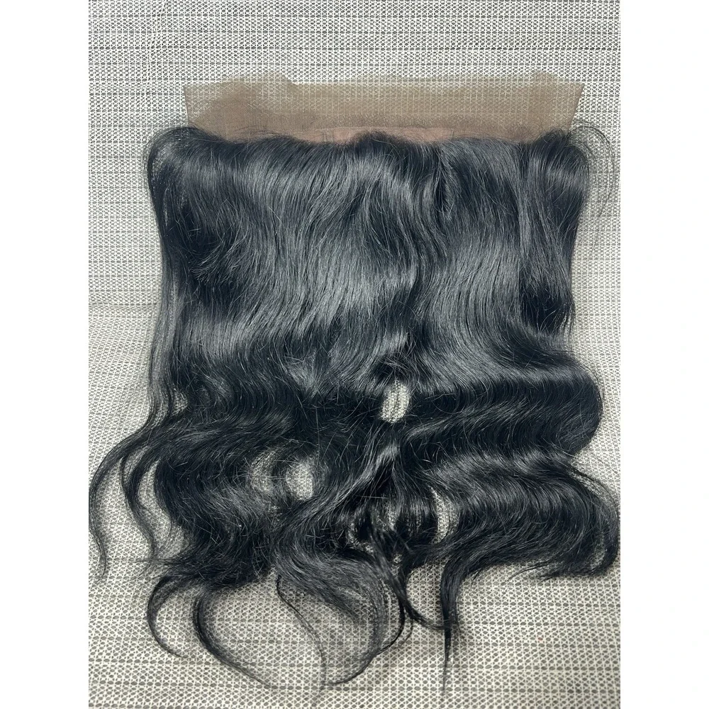 bellatique 100% Virgin Brazilian Remy 360' Full Lace‎ Frontal Natural Black 14